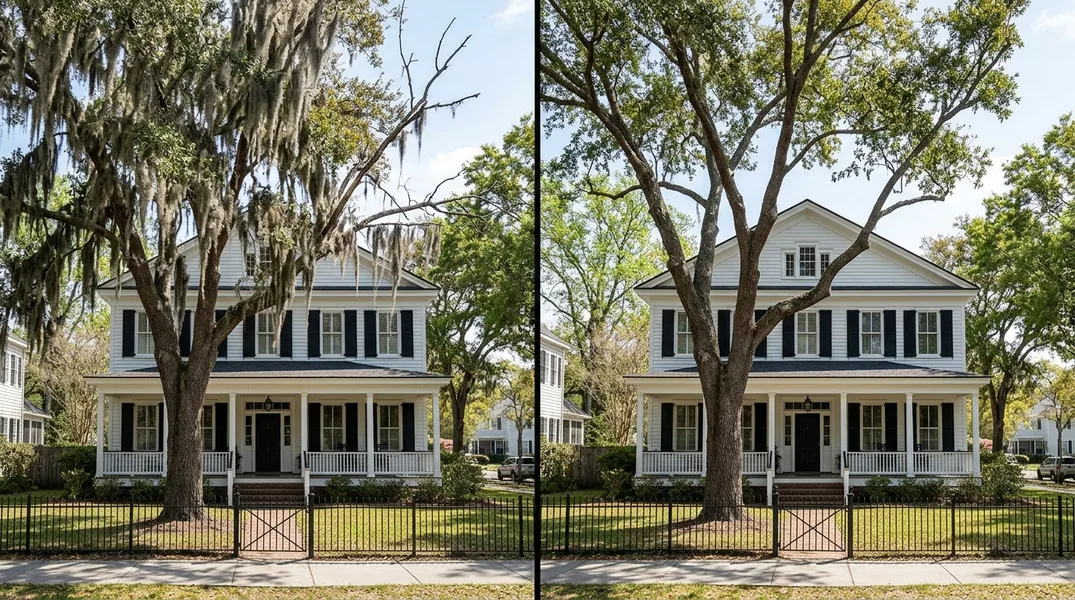 Savannah's Live Oaks: Pruning Spanish Moss Giants Without Hurting Them